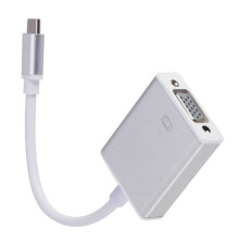 Cábla tiontaire USB-C go VGA ó ríomhaire glúine go monatóir