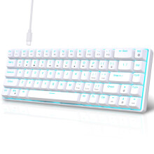 V800 mechanisch gamingtoetsenbord met 68 toetsen en klikgeluid