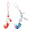 Pingente de celular com pingente de estrela e peixe em resina, 14 cm 1