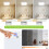 Wireless Motion Sensor Ceiling Light 4200mAh LED for Closet and Stairs, Rechargeable, Easy Install 5
