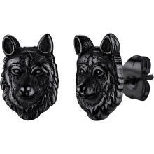 Viking Wolf Huggy Hoop Øreringe til Mænd og Kvinder –