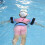 (Blue) EVA Life Saving Swimming Arm Circle Floating Sleeve Buoyancy Belt 2