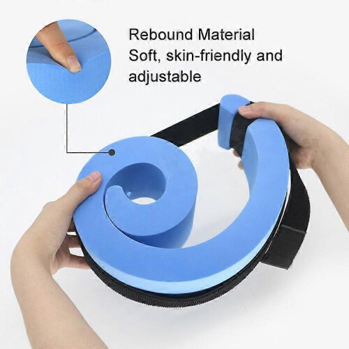 (Blue) EVA Life Saving Swimming Arm Circle Floating Sleeve Buoyancy Belt 2