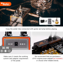 JOYO Overdrive Pedal R Series Low Gain OD Classic Amp Sound for Electric Guitar Effect (Tai Chi R-02)