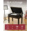 Piano Stool Adjustable Height 563448cm PU Leather Keyboard Bench Storage 5