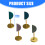 Metal Earring Stand Suitable for Durability and Stability-Green 4