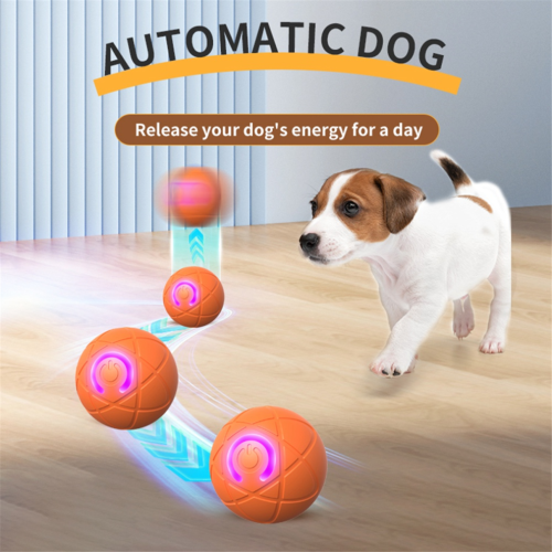 Interactive Electronic Smart Dog Toy Ball with Motion Sensor, Durable Plastic, Automatic Rolling Pet Toy for Small and Medium Dogs 2
