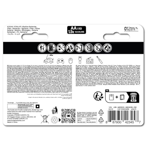 Kodak KODAK XTRALIFE ALKALINE BATTERIES AA 5+5PK 03/32 1