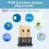 Bluetooth 5.0 USB Bluetooth Adapter Dongle Transmitter Receiver for Speakers, Headsets, Printers, Windows 10 and 8 2