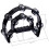 igadgitz Xtra U7236 Double Half Moon Tambourine - Black 2