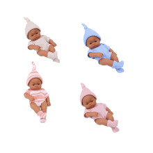 Reborn Baby Doll Svart Emalj 7-tums leksak