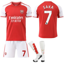 25-26Arsenal FC Home NO.7SAKA Set di maglie da calcio per bambini e adulti con calzini NO.7 18