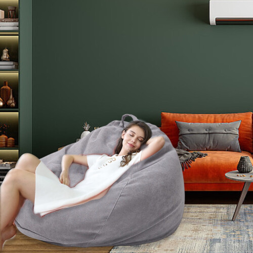 Housse pour pouf – Grande housse lavable en polyester (sans