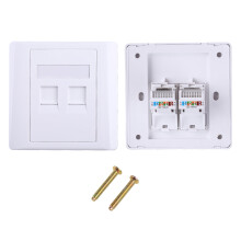 Πίνακας υποδοχής υπολογιστή YIEMEEN86mm, RJ45, λευκό