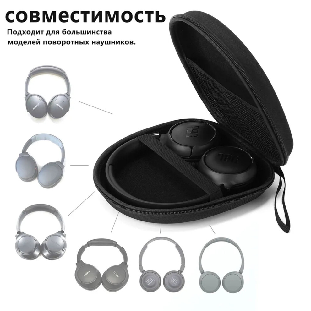 Universal Headphone Case Hard Eva Bag For Over-Ear On-Ear 971050529950