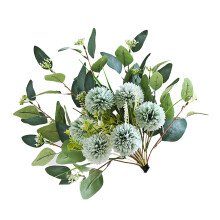 Bouquet de chrysanthèmes artificiels, table de fleurs en soie