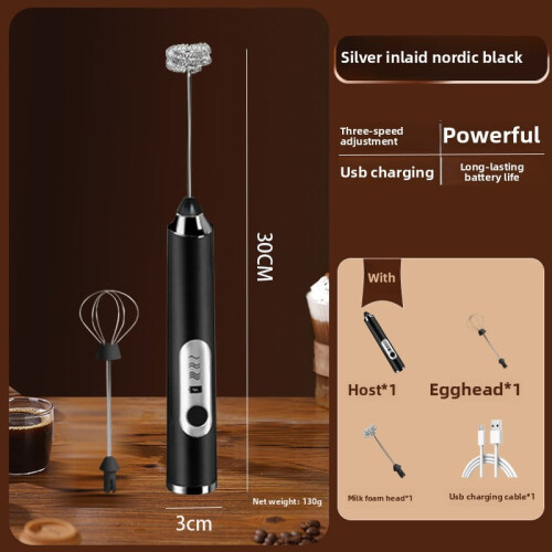 Fouet électrique à 3 vitesses, rechargeable par USB