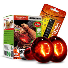 Ampoule chauffante infrarouge 100W rouge E26 pour reptiles