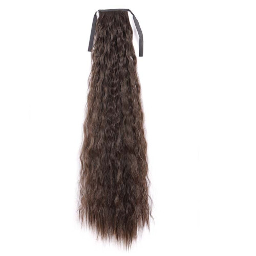 Dlhá kučeravá parochňa s copom – 81 cm