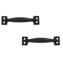Antique Bow Door Pull Handle 5" Metal Barn Door Pulls