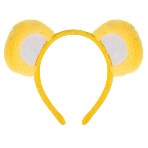 Tiara de orelhas de urso de pelúcia – Acessório de cabelo macio com desenho animado