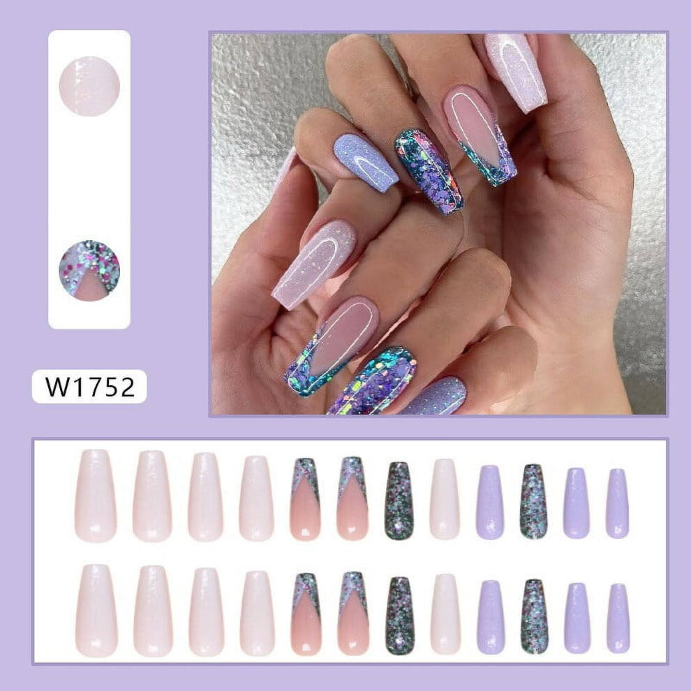 Press-On Nails with Advanced Texture, 1ml Glue