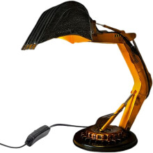 Lampe de bureau en forme d'excavatrice pour enfants, veilleuse LED pour chantier, lampe de chevet décorative robuste