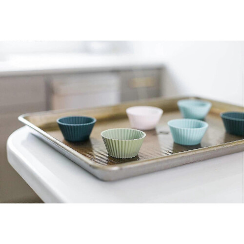 Reusable Silicone Baking Cups Set Of 12 Bpa Free 2