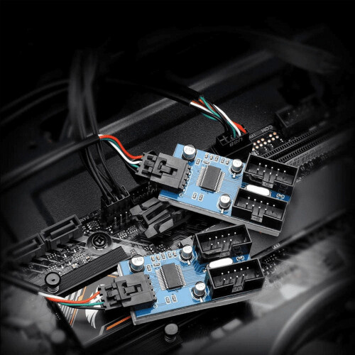 USB 2.0 9-pins moederbord-uitbreidingshubadapter 2