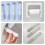 Witte, verstelbare plastic toiletpapierhouder 4