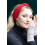 Turtle Doves 100% Recycled Cashmere Headband (Red) 2