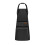 Grembiule da cucina a righe nere e marroni con tasche, 1
