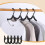 Cintres pliables en plastique noir, lot de 24 5