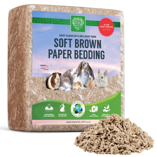 Small Pet Select Soft Brown Paper Bedding, 56L