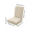 Housse de chaise extensible beige pour salle à manger et salon 3