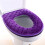 Coussin de siège de toilette violet doux et épais lavable avec fermeture éclair 1
