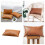 Leather Effect Pillow Cushion 30x50cm Solid Color 2