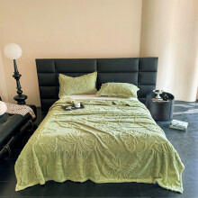Coral Fleece Blanket 120x200cm Green