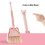 Kinderbezem en stoffer set 16x13x51cm 5