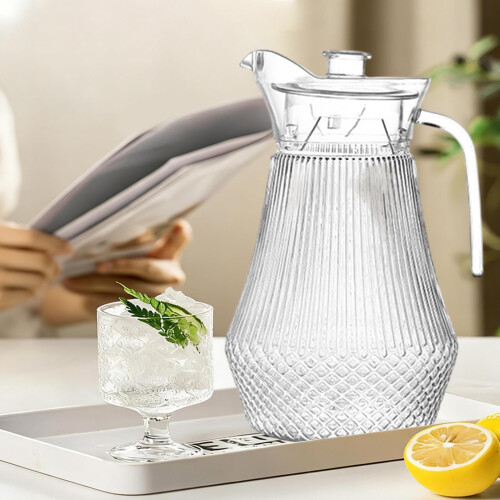 1.5L Clear Plastic Pitcher with Duckbill Spout