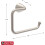 Arvo Square Towel Ring w kolorze SpotShield Brushed Nickel 3