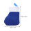 Weihnachtsbesteck-Socken, blauer Stoff, 8er-Pack 2
