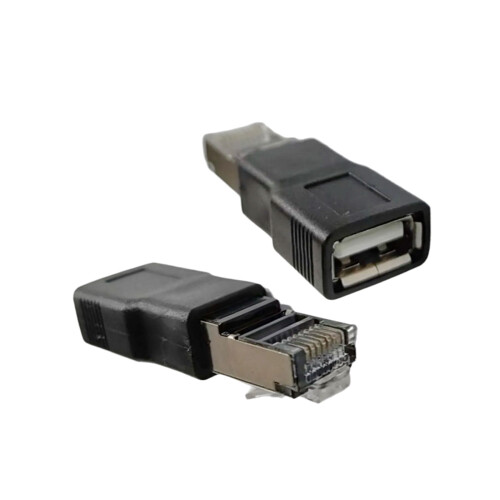 USB til RJ45 Ethernet-adapter, 100 Mbps, ABS, 2-pakning