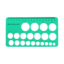 Régua de silicone para mamilos, para medir o tamanho do flange do seio, 1 unidade.