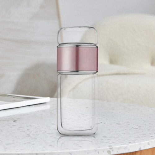 Doppelwandiger Glas-Tee-Eibecher – Auslaufsicher