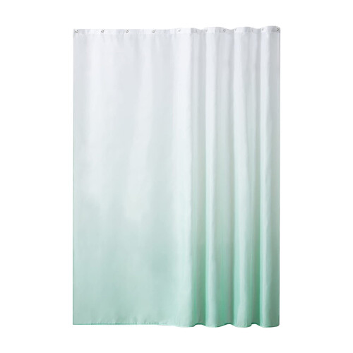 Duschvorhang aus Polyester mit Farbverlauf, Mintgrün, 90 x 180 cm 1