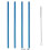 4er-Pack Edelstahl-Trinkhalme, 26,7 cm, blau 2