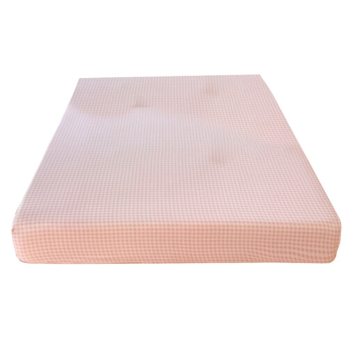 Drap-housse Queen rose clair 150 x 200 cm en polyester 1