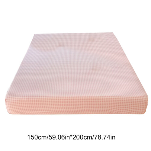 Drap-housse Queen rose clair 150 x 200 cm en polyester 2