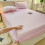 Drap-housse Queen rose clair 150 x 200 cm en polyester 5